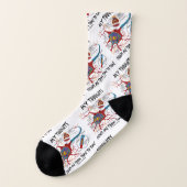 My Thoughts Escape Me Time To Time Neuron Synapse Socken (Links - Außen)