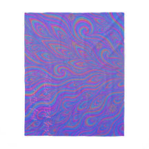 My Time, My Relaxation - Psychedelic Throw Blanke