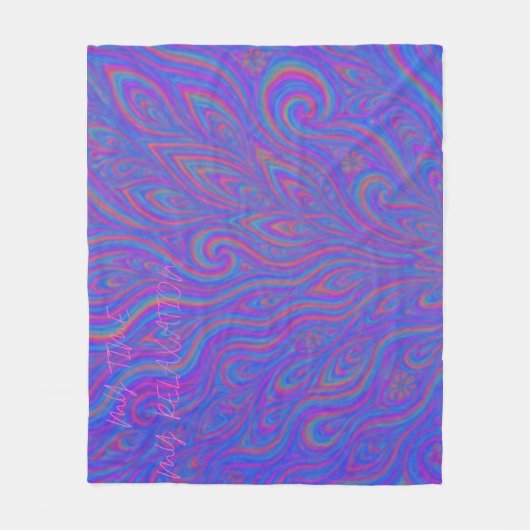My Time, My Relaxation - Psychedelic Throw Blanke Fleecedecke (Vorderseite)