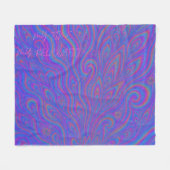 My Time, My Relaxation - Psychedelic Throw Blanke Fleecedecke (Vorderseite (Horizontal))