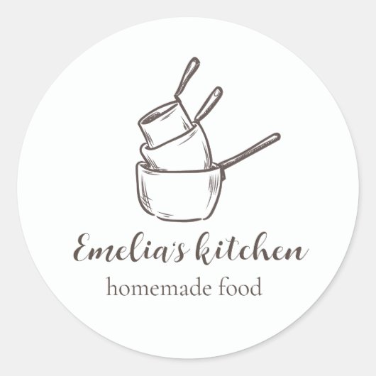 My tiny kitchen logo Sticker (Vorderseite)