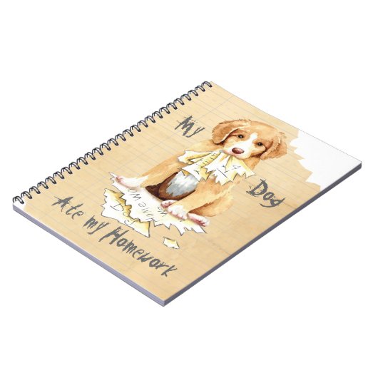 My Toller Ate My Hausaufgaben Notebook Notizblock (Linke Seite)