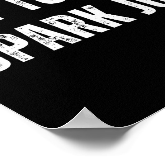 My Tools Spark Joy Metalworking Fabricator Funny W Poster (Ecke)