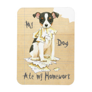 My Toy Fox Terrier Ate meine Hausaufgaben Magnet