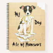 My Toy Fox Terrier Ate Meine Hausaufgaben Notizbuch (Vorderseite)