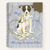 My Toy Fox Terrier Ate my Lessingplan Notizblock (Vorderseite)