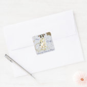 My Toy Fox Terrier Ate my Lessingplan Quadratischer Aufkleber (Umschlag)