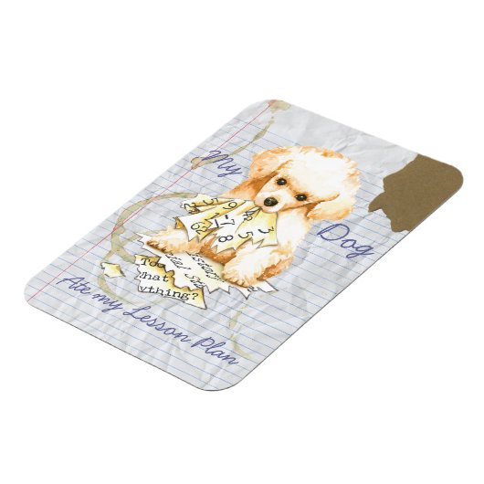 My Toy Poodle Ate my Lektion Plan Magnet (Linke Seite)