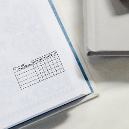 My Tracker Journal Gummistempel