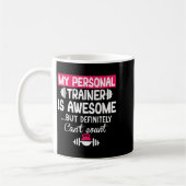 My Trainer Is Awesome But Can't Count Funny Gym Kaffeetasse (Links)