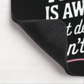 My Trainer Is Awesome But Can't Count Funny Gym  Mousepad (Ecke)