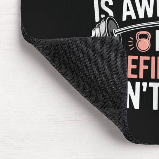 My Trainer Is Awesome But Definitely Can't Count  Mousepad (Ecke)