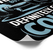 My Trainer Is Awesome But Definitely Can't Count Poster (Ecke)