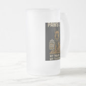 My Treats My House Beer Mug Mattglas Bierglas (VorderseiteRechts)