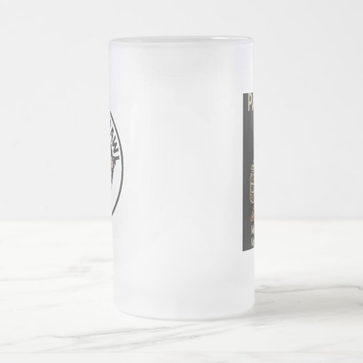 My Treats My House Beer Mug Mattglas Bierglas (Mittel)