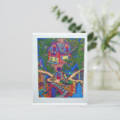 My Treehouse 132 von Piliero Postkarte (Stehend Vorderseite)