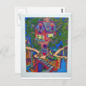 My Treehouse 132 von Piliero Postkarte (Vorne/Hinten)