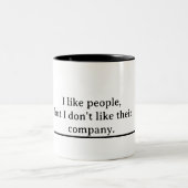 My true self zweifarbige tasse (Mittel)