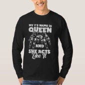My Ts Name Is Queen Tarantula Bird Spider T-Shirt (Vorderseite)