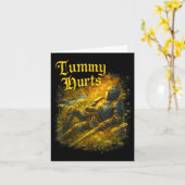 My Tummy Hurts Medieval Knight Ibs Stomach Ache Ga Karte (Gelbe Blume)