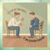 My Two Cents Fensteraufkleber (Blatt 3)