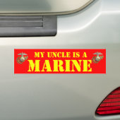 MY UNCLE IS AN MARINE AUTOAUFKLEBER (Auf Auto)