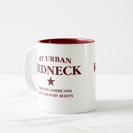 My Urban Redneck Mug Zweifarbige Tasse (Vorderseite Links)