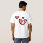 My Valentine calls me Papa T-Shirt (Schwarz voll)