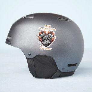 My Valentine has a V-Twin, Biker style Aufkleber