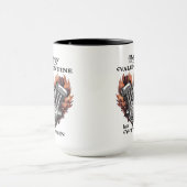 My Valentine has a V-Twin, Biker Tasse (Zentrum)