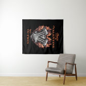 My Valentine has a V-Twin, Biker Wandteppich (Beispiel (Horizontal))