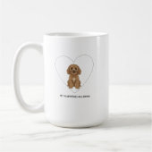 My Valentine Has Paws Cockapoo Dog Lover Kaffeetasse (Links)