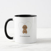 My Valentine Has Paws Cockapoo Dog Lover Tasse (Links)