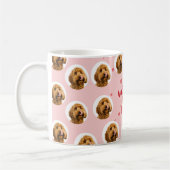 My Valentine Has Paws Personalized Dog Photo Kaffeetasse (Links)