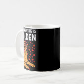 My Valentine Is Golden Retriever Valentines Day Pe Kaffeetasse (Vorderseite Links)
