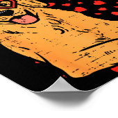 My Valentine Is Golden Retriever Valentines Day Pe Poster (Ecke)