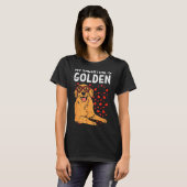 My Valentine Is Golden Retriever Valentines Day Pe T-Shirt (Vorne ganz)