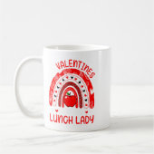 My Valentines Call Me Lunch Lady Rainbow Valentine Kaffeetasse (Links)