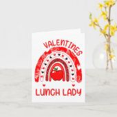 My Valentines Call Me Lunch Lady Rainbow Valentine Karte (Gelbe Blume)
