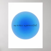 My voice is powerful poster (Vorne)
