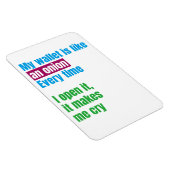 My wallets is like an onion -joke quote- magnet (Rechte Seite)