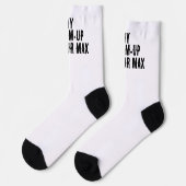 My warm-up is your max Funny Gym Socken (Linkes Detail)