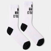 My warm-up is your max Funny Gym Socken (Rechts)