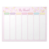 My Week Notepad Notizblock (Vorderseite)