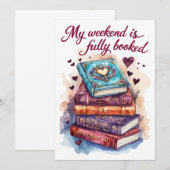 My weekend is fully booked einladung (Vorne/Hinten)
