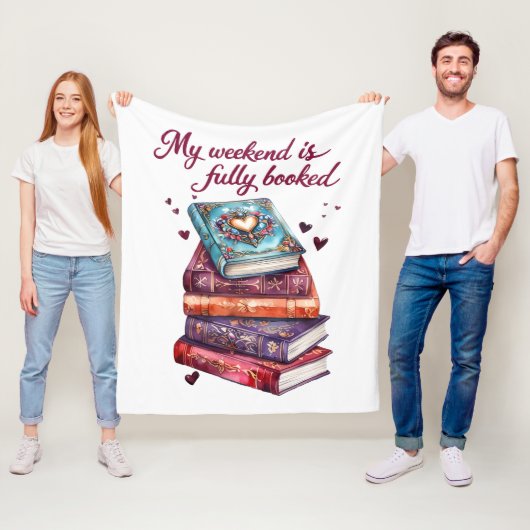 My weekend is fully booked fleecedecke (Beispiel)
