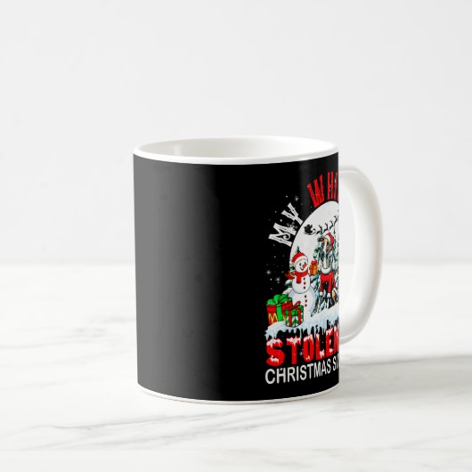 My Whippet Stolen My Christmas Sweater Santa Dog O Kaffeetasse (VorderseiteRechts)