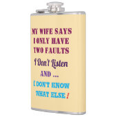 My Wife and My Faults Flachmann (Links)