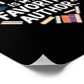 My Wife Is My Favorite Author Apparel Saying Valen Poster (Ecke)