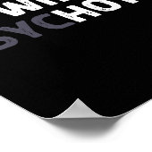 My Wife Is Psychotic Funny Wife  Poster (Ecke)